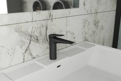 Смеситель для умывальника,черный RUSH Nevis (NE1735-12black) Смеситель для умывальника,черный RUSH Nevis (NE1735-12black)