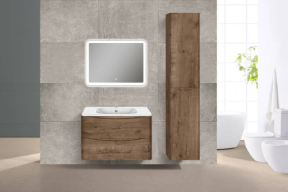 База под раковину Paola 800 подвесная, 2 выкатных ящика soft close, V.Oak База под раковину Paola 800 подвесная, 2 выкатных ящика soft close, V.Oak