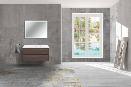 База под раковину Gio 100 подвесная, 2 выкатных ящика soft-close, R.Oak База под раковину Gio 100 подвесная, 2 выкатных ящика soft-close, R.Oak