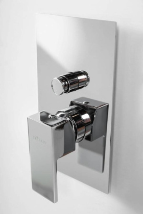 Встраиваемый однорычажный смеситель для душа с переключателем Cezares UNIKA-VDIM-03/24