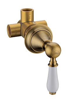 Дайвертер встраиваемый, латунь Medici