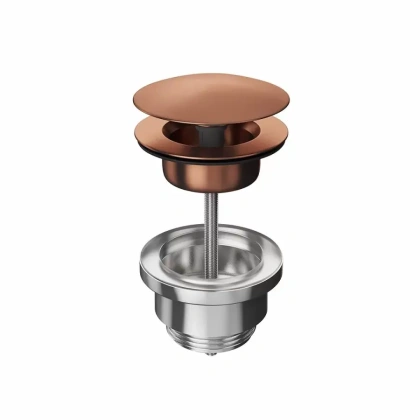 Донный клапан для раковины, брашированная медь, 24686KM.59.067 Донный клапан для раковины, брашированная медь, 24686KM.59.067