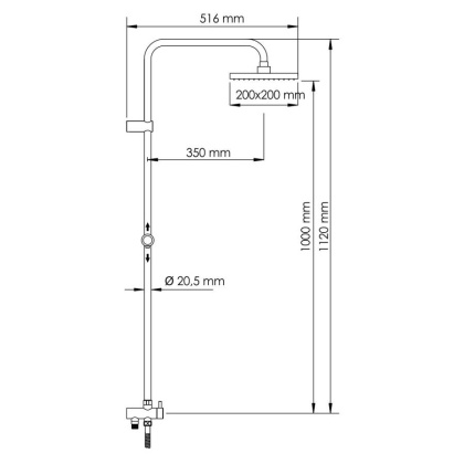 A040 Душевой комплект Wasserkraft A040 Душевой комплект Wasserkraft