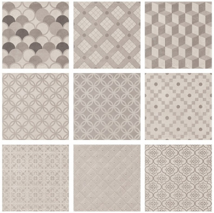 Керамогранит SG1575N Карнаби-Стрит орнамент беж 20*20*8 (23шт/0,92м2), м2