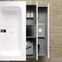 Тумба подвесная SANCOS Snob R 995х445х500, c двумя ящиками оснащенными доводчиками, Bianco, арт.SNR100W Тумба подвесная SANCOS Snob R 995х445х500, c двумя ящиками оснащенными доводчиками, Bianco, арт.SNR100W