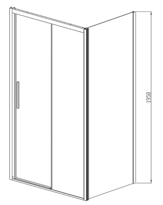 Душевой уголок Soft VSR-3SO1015CL, 1500*1000, хром, стекло прозрачное