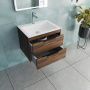 База под раковину Chiara 2D 600 подвесная, 2 выкатных ящика soft-close, C.Oak