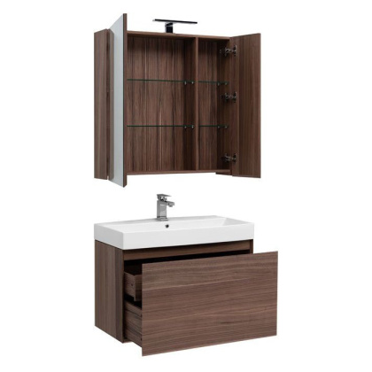 Мебель для ванной Aquanet Нью-Йорк 85 орех