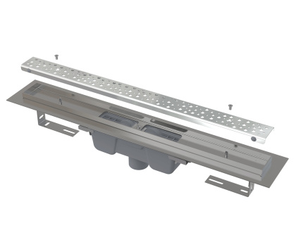 Водоотводящий желоб Antivandal с решеткой, вертикальный сток