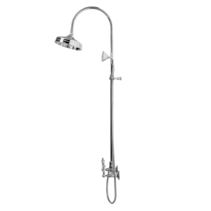 DIAMOND-CD-01-Sw Душевая стойка со смесителем Исполнение: Хром, Ручки: Swarovski 