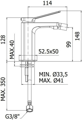 Смеситель для биде Paffoni Tilt TI131CR