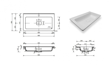 Тумба напольная под умывальник Kare Luxe 800х450 2 ящика (ШхГхВ) 798х446х860 Тумба напольная под умывальник Kare Luxe 800х450 2 ящика (ШхГхВ) 798х446х860