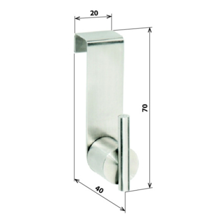 Одинарный крючок для одежды Одинарный крючок для одежды