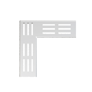 Решетка для дренажного углового желоба 75 мм, оцинкованная сталь