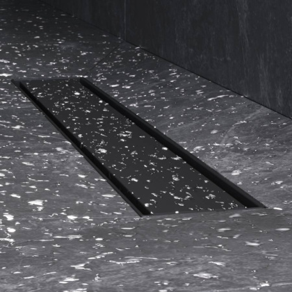 W01SC-U11-050-04BM MasterFlow Трап для душа линейный универс затвор Tile 50см цвет черн мат