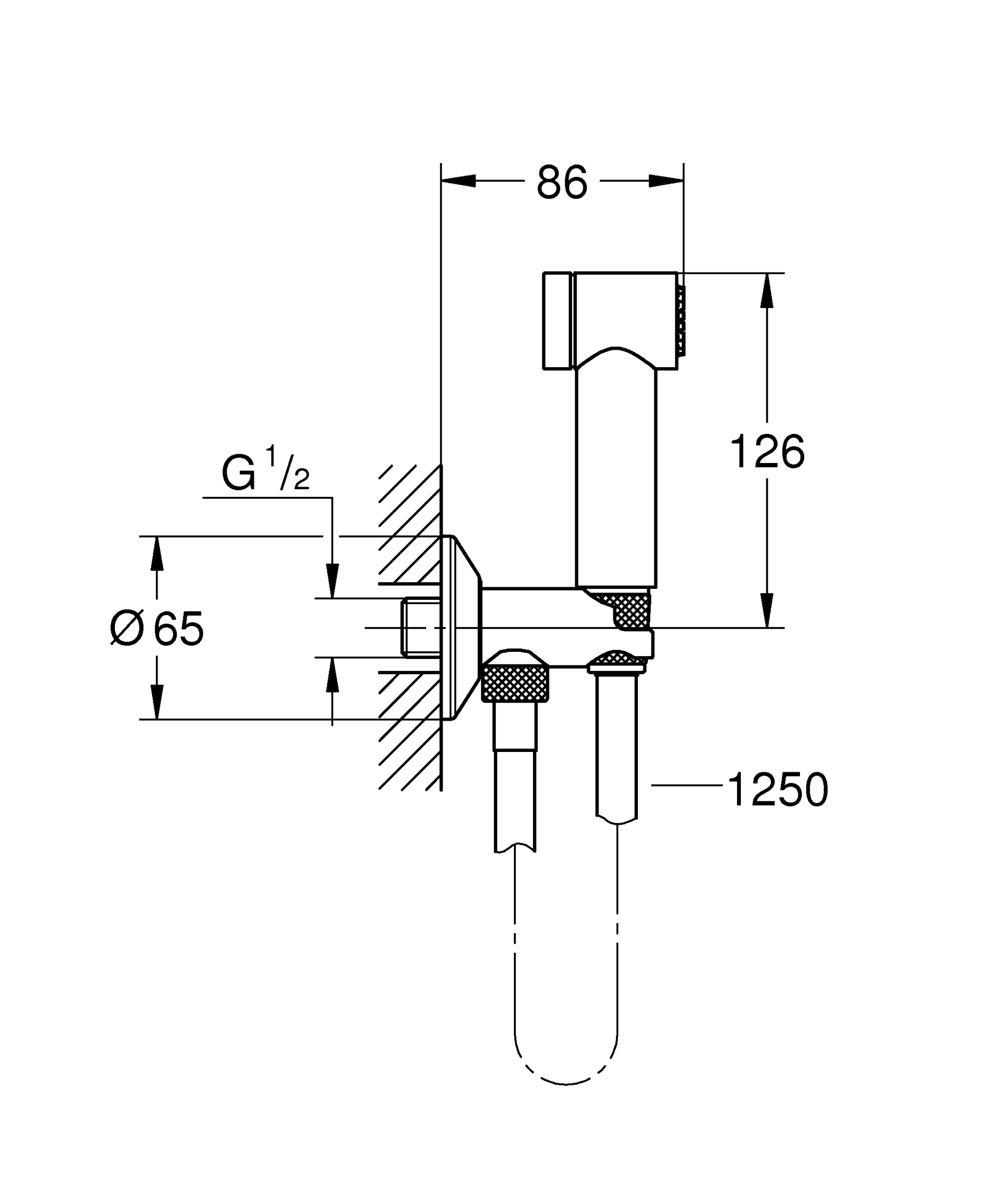Гигиенический душ с угловым вентилем, 1 вид струи, GROHE Sena Trigger Spray 35, хром, (26332000) Гигиенический душ с угловым вентилем, 1 вид струи, GROHE Sena Trigger Spray 35, хром, (26332000)