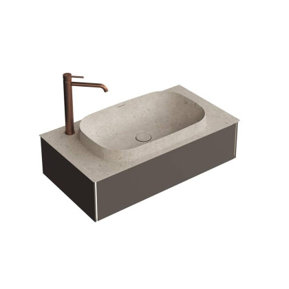 Тумба MAGICA подвесная 90, 1 ящик, вечерний серый матовый                         