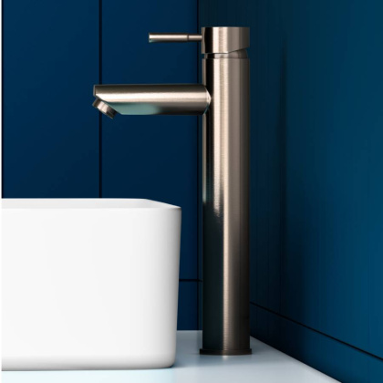 D3002102SS Logic new  смеситель для умывальника из нержавеющей стали Высокий