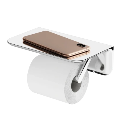 A30341500 Sensation, Держатель для туалетной бумаги с полкой, хром, шт