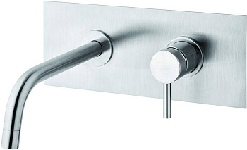 Смеситель для раковины Paffoni Light LIG105ST (с внутренней частью) сталь