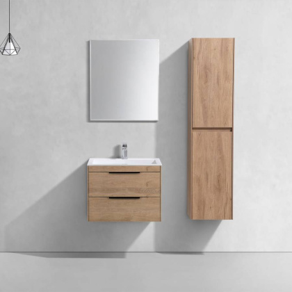 База под раковину Chiara 2D 600 подвесная, 2 выкатных ящика soft-close, N.Oak База под раковину Chiara 2D 600 подвесная, 2 выкатных ящика soft-close, N.Oak