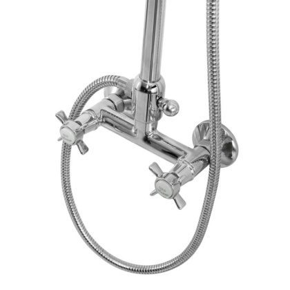 LORD-CD-30-03/24-M Душевая колонна со смесителем, верхним и ручным душем, цвет золото