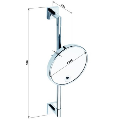 Косметическое зеркало на стойке