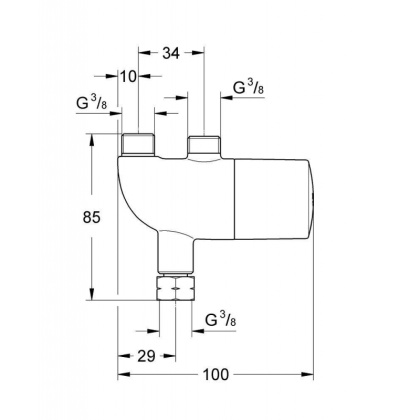 Термостат центральный Grohe Grohtherm Micro 34487000 хром Термостат центральный Grohe Grohtherm Micro 34487000 хром