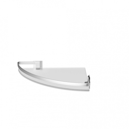 A7456100  Sense L Полка  угловая стеклянная, алюминий A7456100  Sense L Полка  угловая стеклянная, алюминий