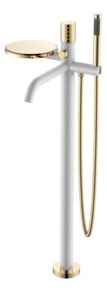 Смеситель STICK напольный WHITE DIAMOND GOLD Смеситель STICK напольный WHITE DIAMOND GOLD