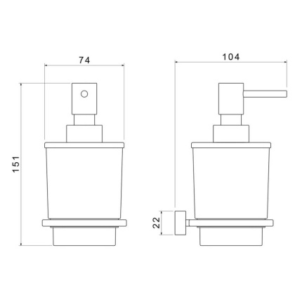 Дозатор Timo Torne 43139/00 хром