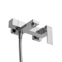 SLIDER-VD-GM Смеситель для ванны и душа однорычажный в комплекте с ручным душем, шлангом и держателем, оружейная сталь SLIDER-VD-GM Смеситель для ванны и душа однорычажный в комплекте с ручным душем, шлангом и держателем, оружейная сталь