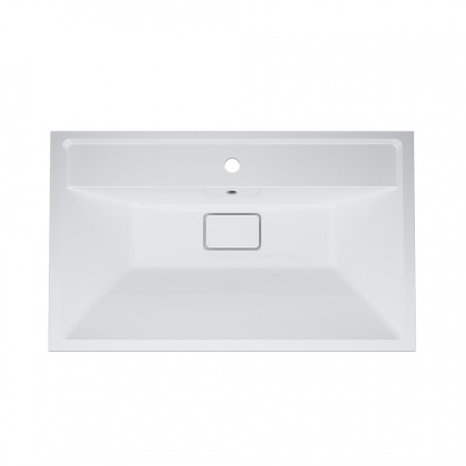 M50AWPX0801WG INSPIRE V2.0, раковина мебельная , искусственный мрамор, со сливом-переливом, 80 см