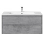 База под раковину Vico 1000 подвесная, 2 выкатных ящика soft close, Beton База под раковину Vico 1000 подвесная, 2 выкатных ящика soft close, Beton
