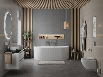 Акриловая ванна BELBAGNO BB412-1700-800-MATT, пристенная, белая матовая