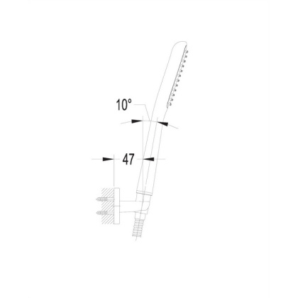 Душевой гарнитур точечный OMNIRES HUDSONX-PCR (хром) Душевой гарнитур точечный OMNIRES HUDSONX-PCR (хром)