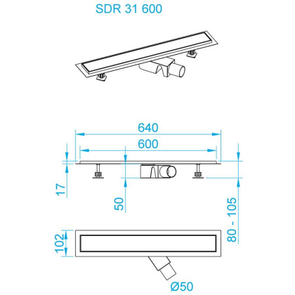 Душевой трап RGW SDR-31B, RGW 47213160-04 Душевой трап RGW SDR-31B, RGW 47213160-04