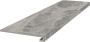Ступень клееная Альбино серый обрезной 119,5х33, м2
