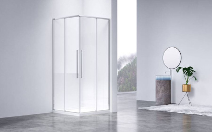 Душевой уголок Slim-N VSS-4SN8010CL, 1000*800, хром, стекло прозрачное