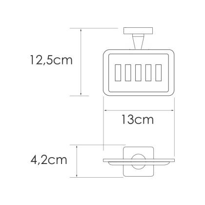 Rhin K-8769 Мыльница решетка Rhin K-8769 Мыльница решетка