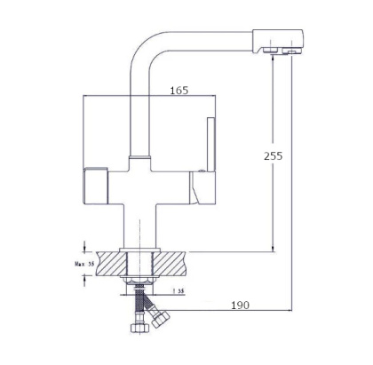 Смеситель для кухонной мойки RUSH (MS9035-31) Смеситель для кухонной мойки RUSH (MS9035-31)