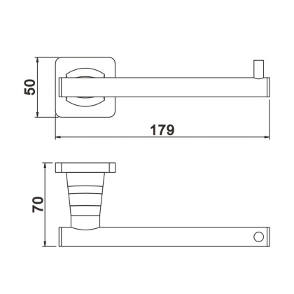 Бумагодержатель, RG1505H Rose, Черный Бумагодержатель, RG1505H Rose, Черный