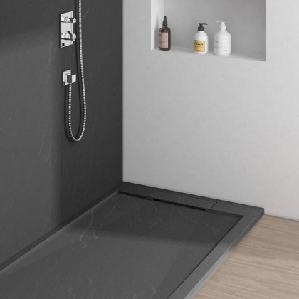 Поддон для душа из искусственного камня VST-4SRL9016W, 1600*900*25, белый матовый