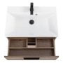 Тумба с раковиной подвесная  BelBagno AURORA 60 Rovere Tabacco, раковина белая