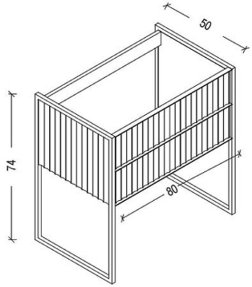 Тумба MONACO 80см h74см белая глянец + золото под раковину чашу 867-080-WG Boheme