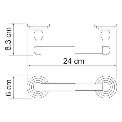 Ammer K-7022 Держатель туалетной бумаги Ammer K-7022 Держатель туалетной бумаги