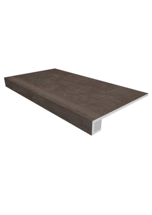 Комплект (Ступень SR07 (33x120) непол. (прямоугол. бортик) с насечками + Подступенок (14,5x120)) Комплект (Ступень SR07 (33x120) непол. (прямоугол. бортик) с насечками + Подступенок (14,5x120))