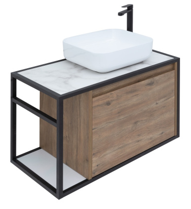 Тумба под раковину Aquanet Nova Lite Loft 75 R дуб рустикальный Тумба под раковину Aquanet Nova Lite Loft 75 R дуб рустикальный