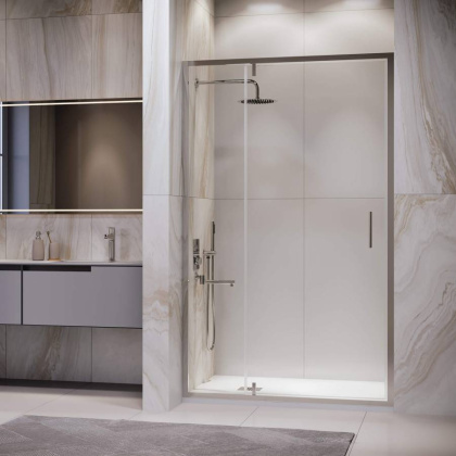 Душевая дверь 120*195 RGW LE-103 Хром/Прозрачное/6 мм
