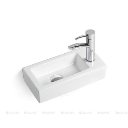 Раковина керамическая Vincea VBS-133R, 370*180*90, подвесная, цвет белый, правая